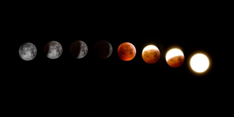 Fotografia das fases da lua 